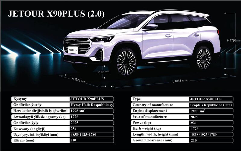 Jetour X90 Plus 2025 - 479 000 TMT - Ашхабад - img 9