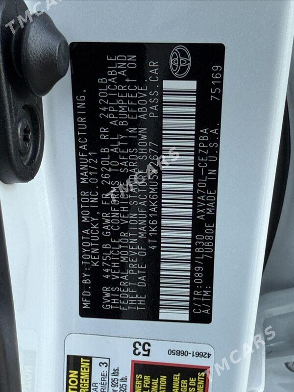 Toyota Camry 2021 - 392 000 TMT - Mary - img 5