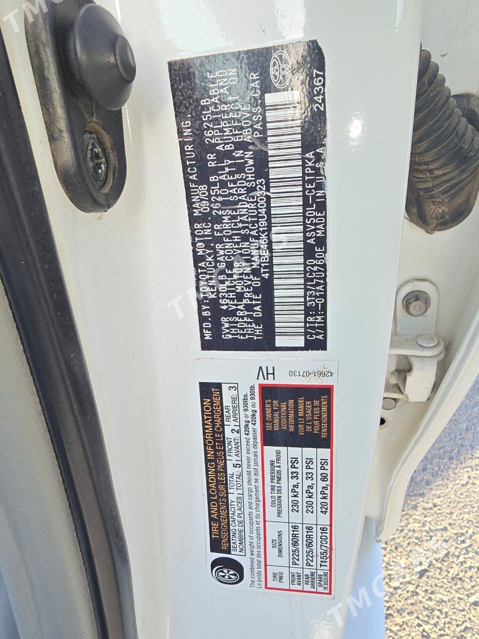 Toyota Camry 2008 - 145 000 TMT - Aşgabat - img 7