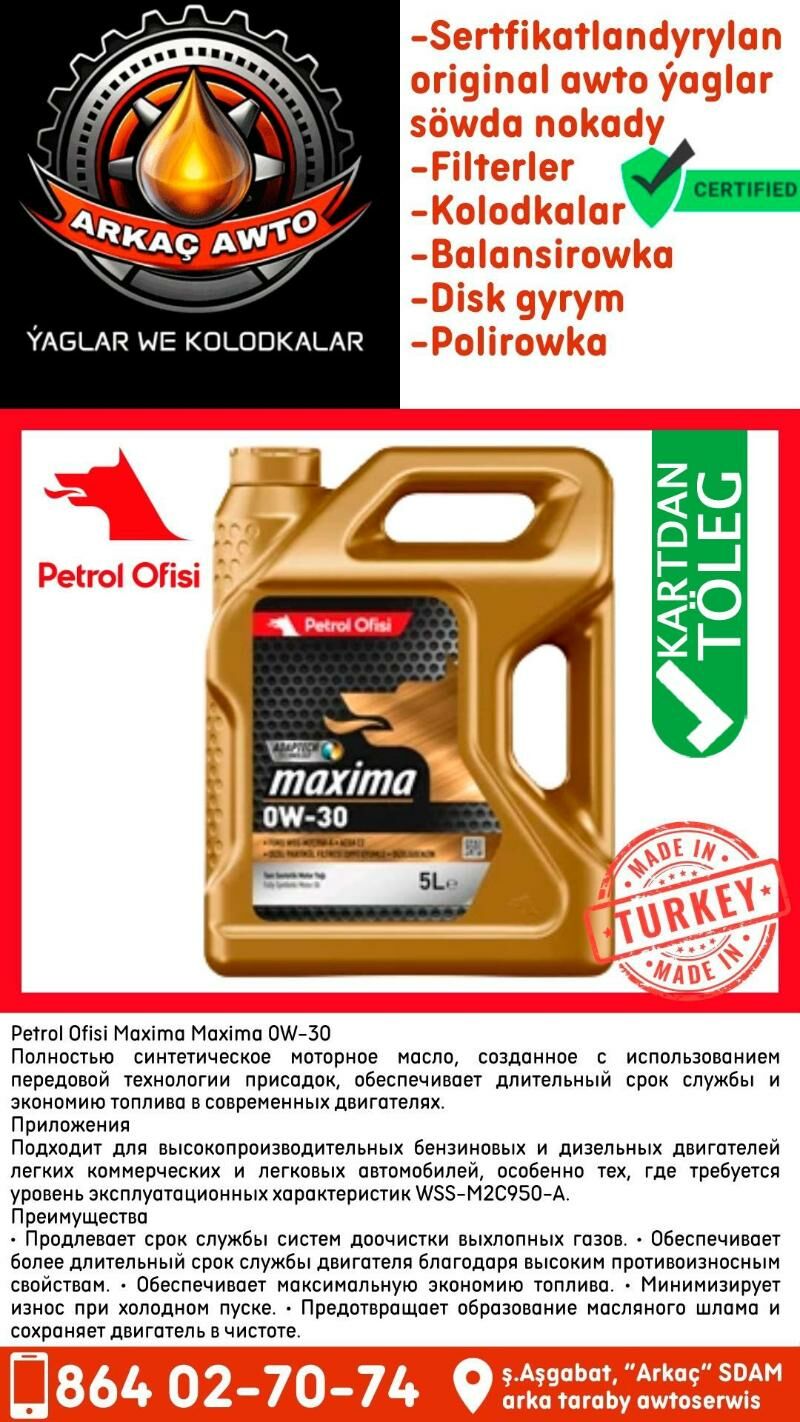 💁 PETROL OFISI MOTOR YAGY МАС - Aşgabat - img 2