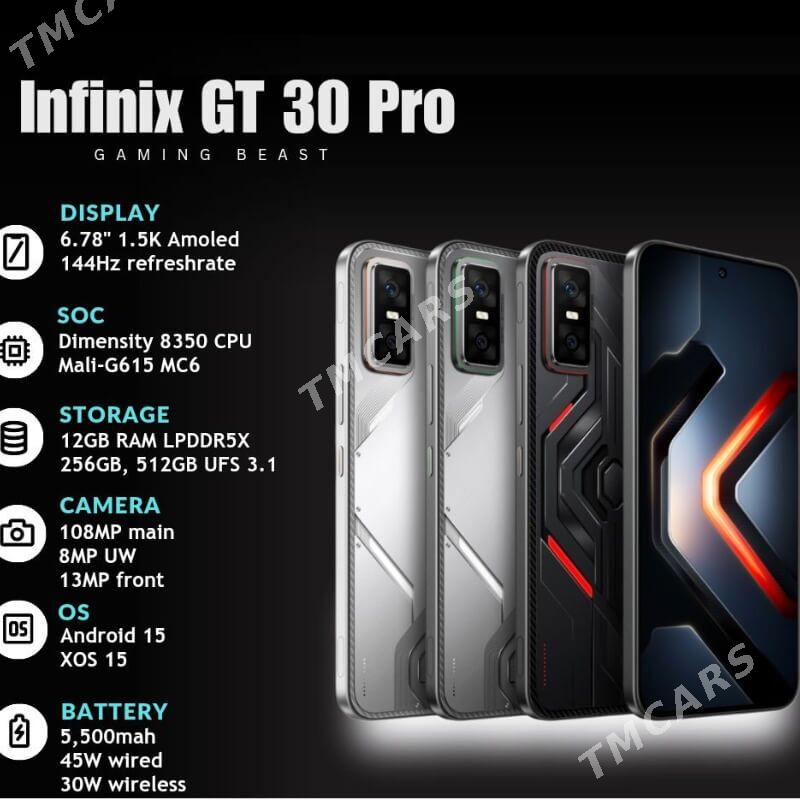 KREDIT 6AY INFINIX GT 30 PRO - Ашхабад - img 3