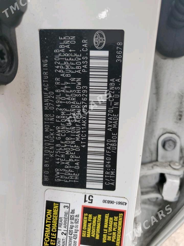Toyota Camry 2020 - 270 000 TMT - Mary - img 3