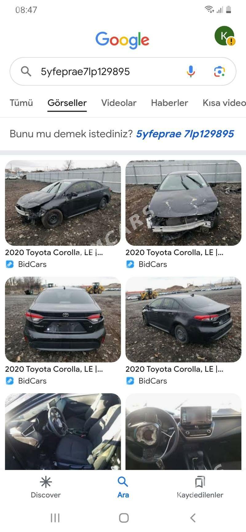 Toyota Corolla 2020 - 250 000 TMT - Гёкдепе - img 6