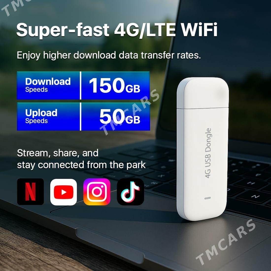 Modem USB Huawei E3372 4G - Aşgabat - img 2