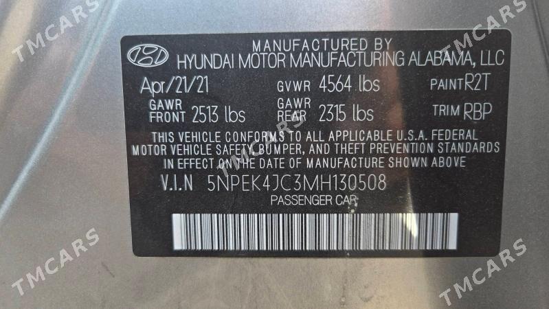 Hyundai Sonata 2021 - 275 000 TMT - Baýramaly - img 2