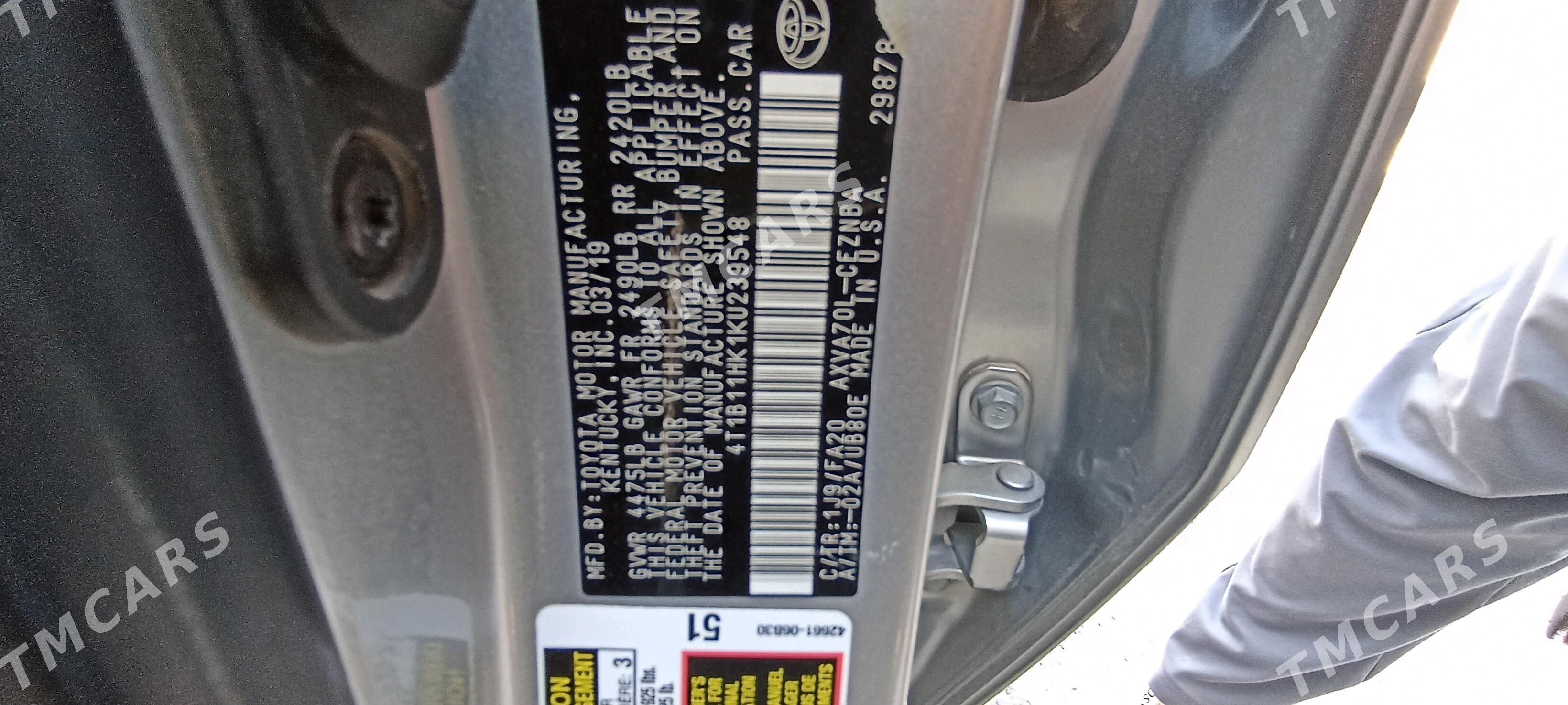 Toyota Camry 2019 - 300 000 TMT - Mary - img 6