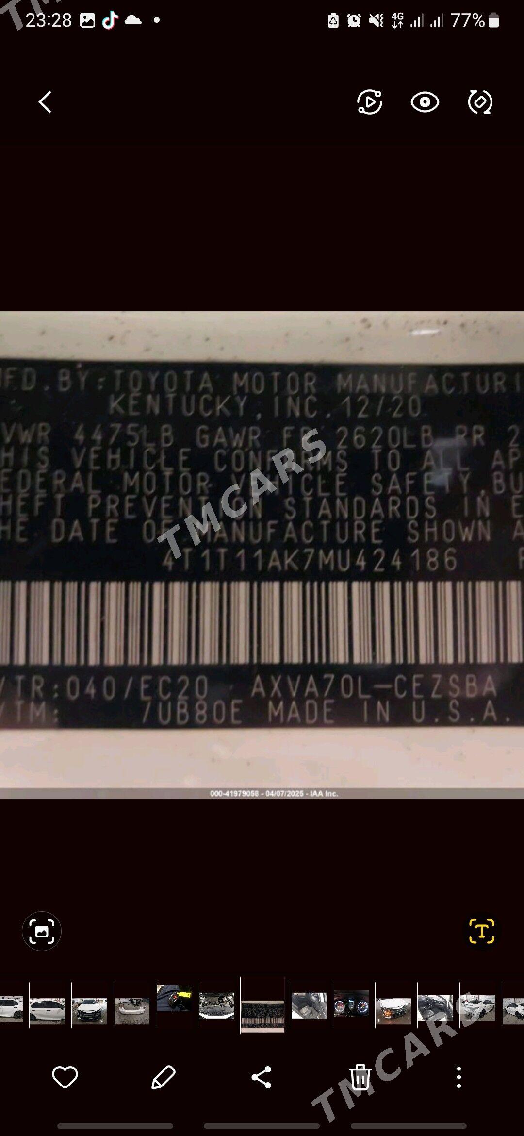 Toyota Camry 2021 - 310 000 TMT - Мары - img 5