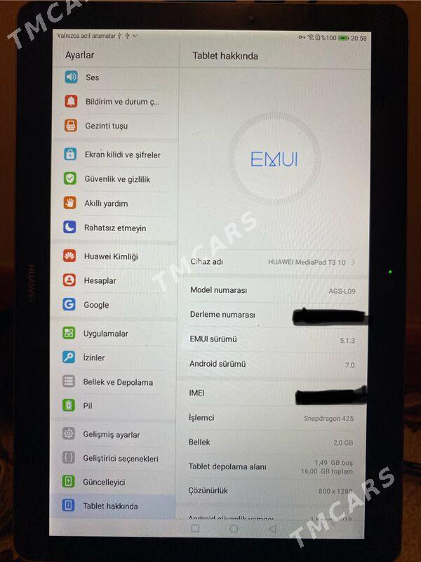 Huawei MediaPad T10 planşet - Aşgabat - img 3