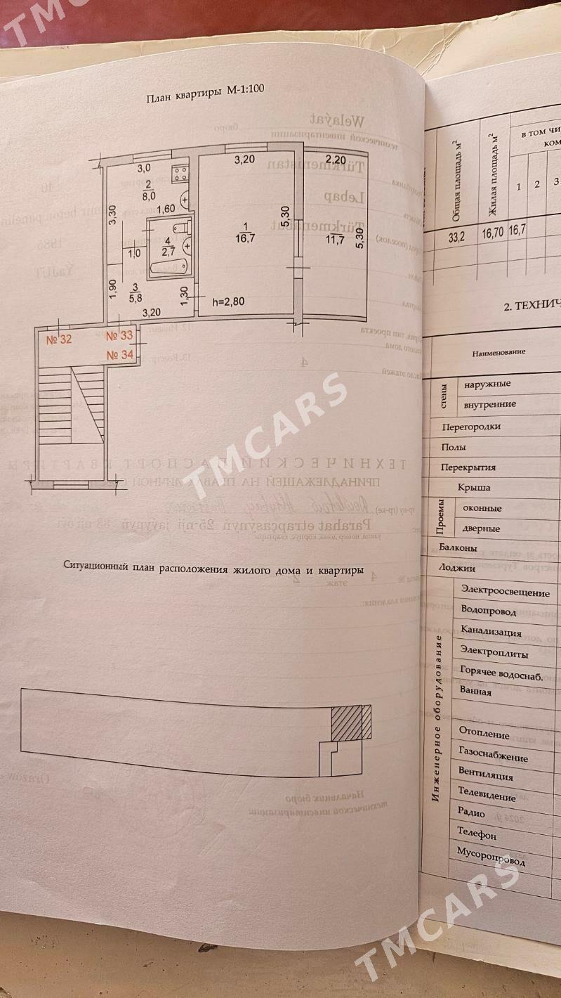 продаю 1ком 2этаж - Türkmenabat - img 3