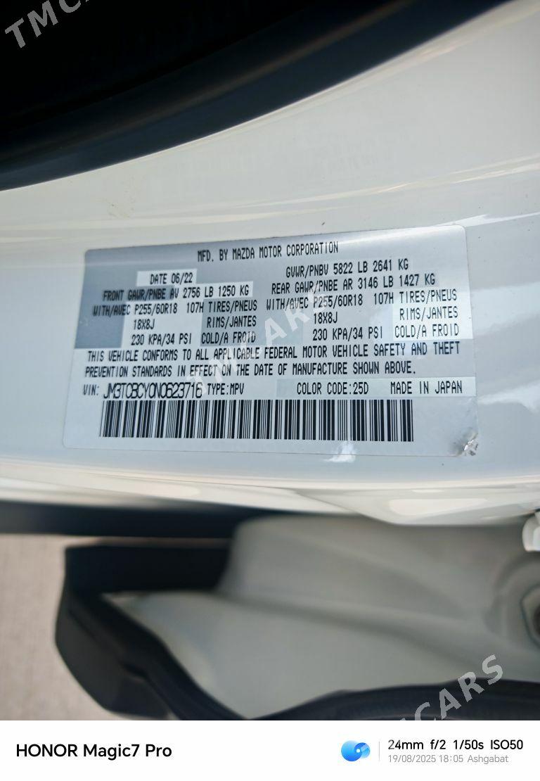 Mazda CX-9 2022 - 500 000 TMT - Ашхабад - img 7