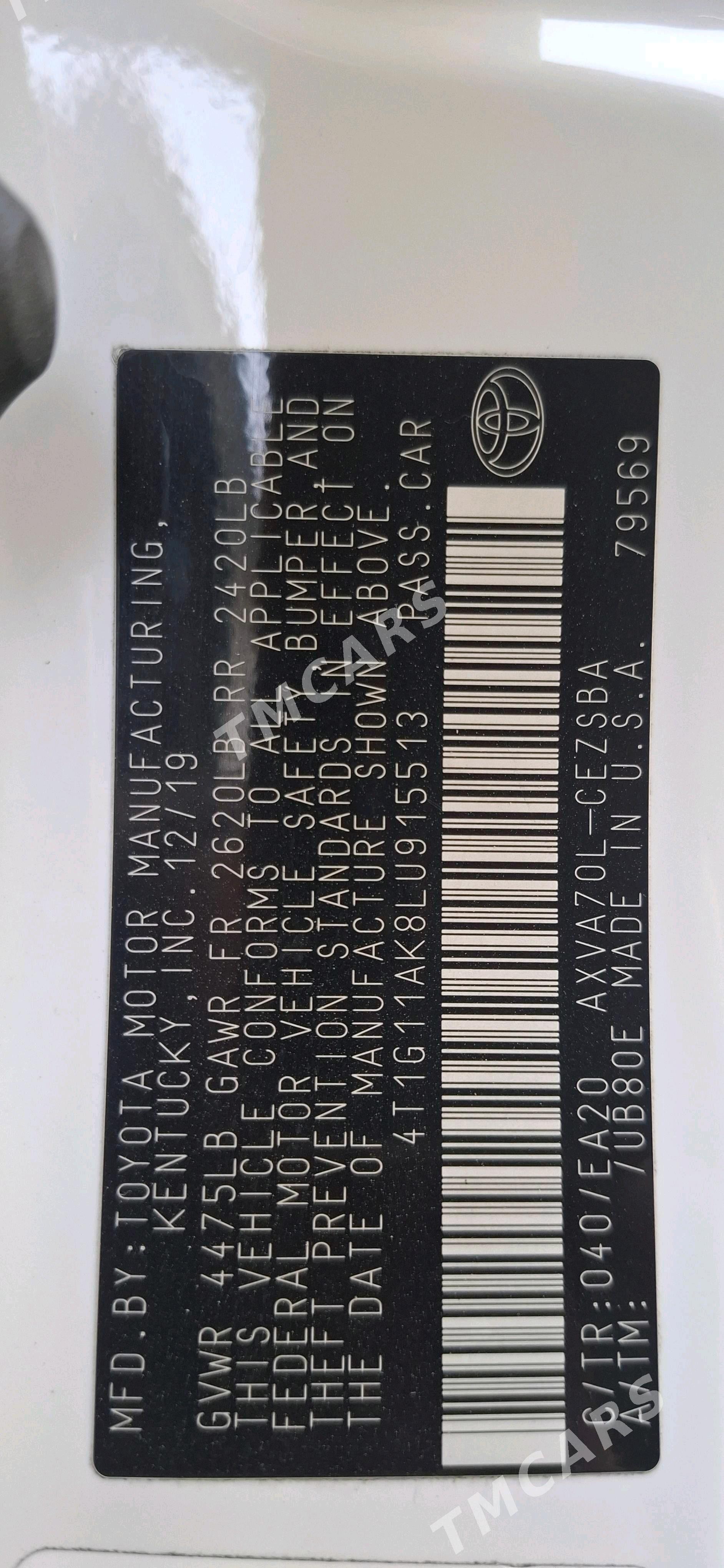 Toyota Camry 2019 - 310 000 TMT - Aşgabat - img 8