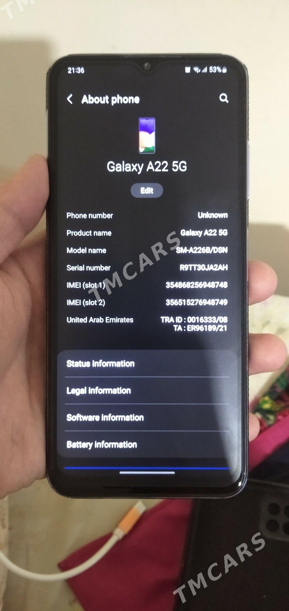 Samsung Galaxy A22 5G - Aşgabat - img 2