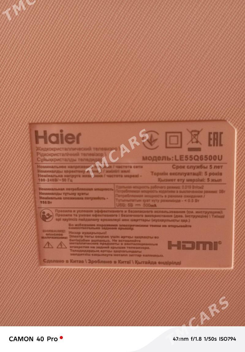 Telewizor HAIER  55lik - Ашхабад - img 6