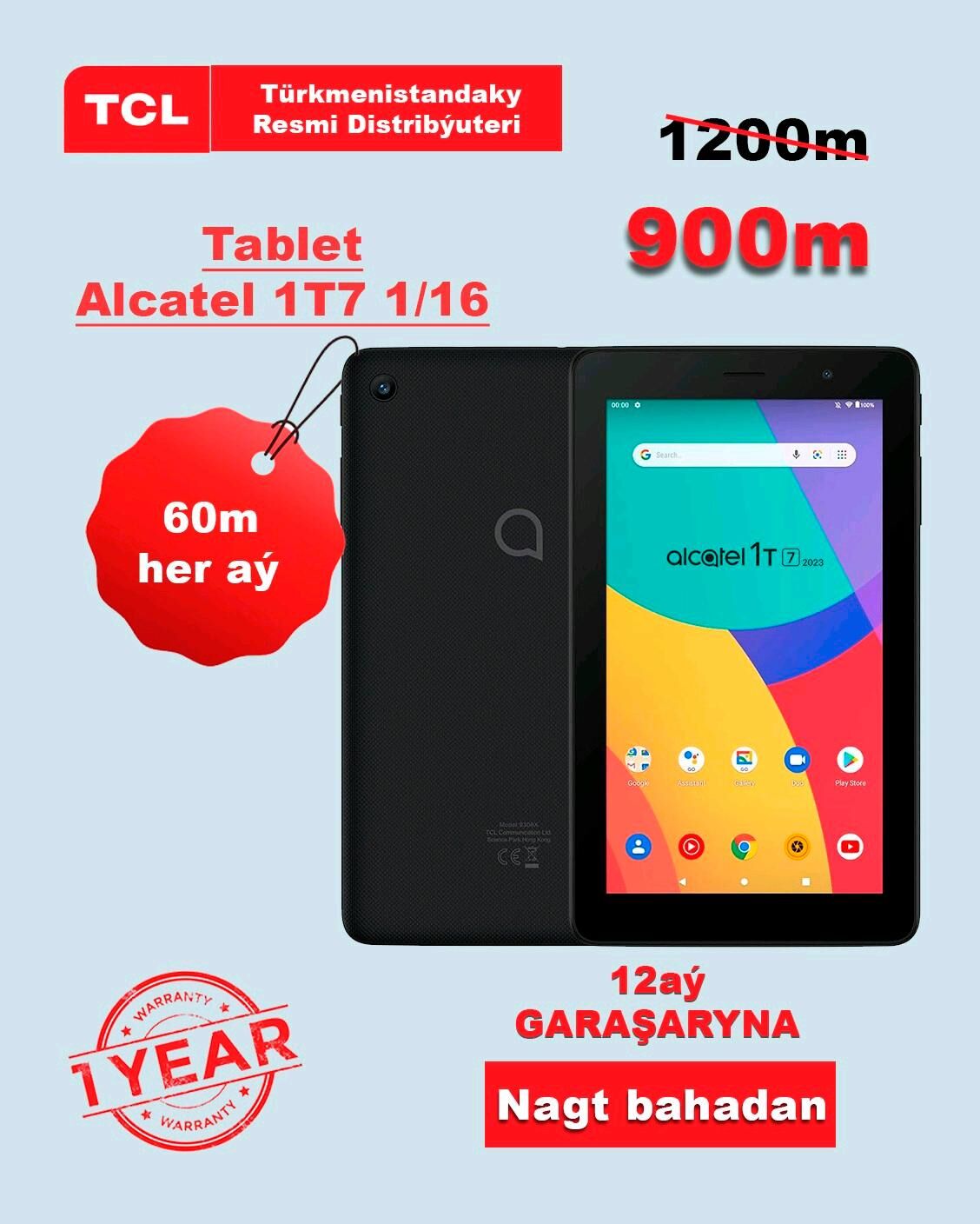 Alcatel 1T 7 (9013T) 1/16 Plan - Aşgabat - img 4