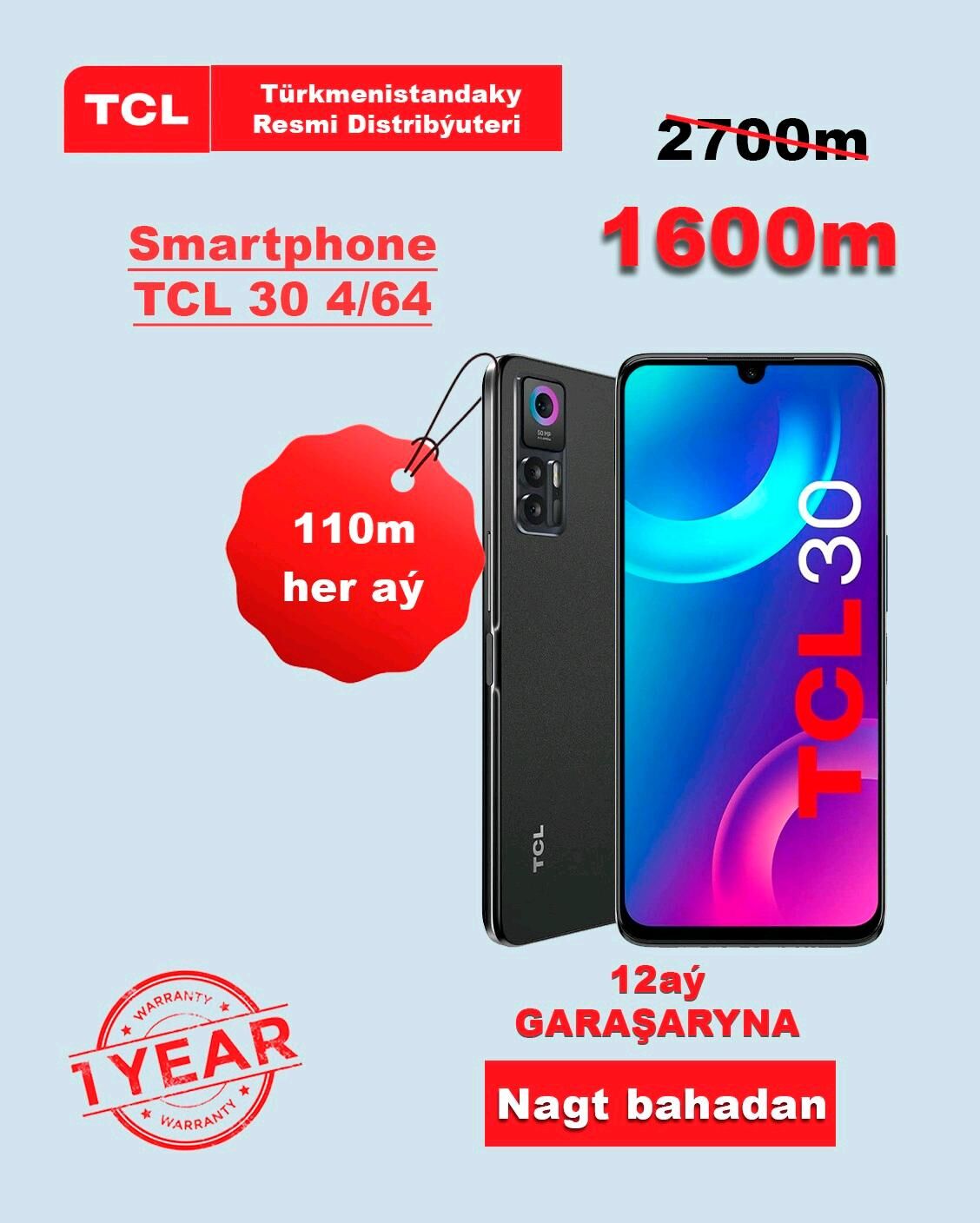 TCL 30 4/64 Smartphone Telefon - Aşgabat - img 5
