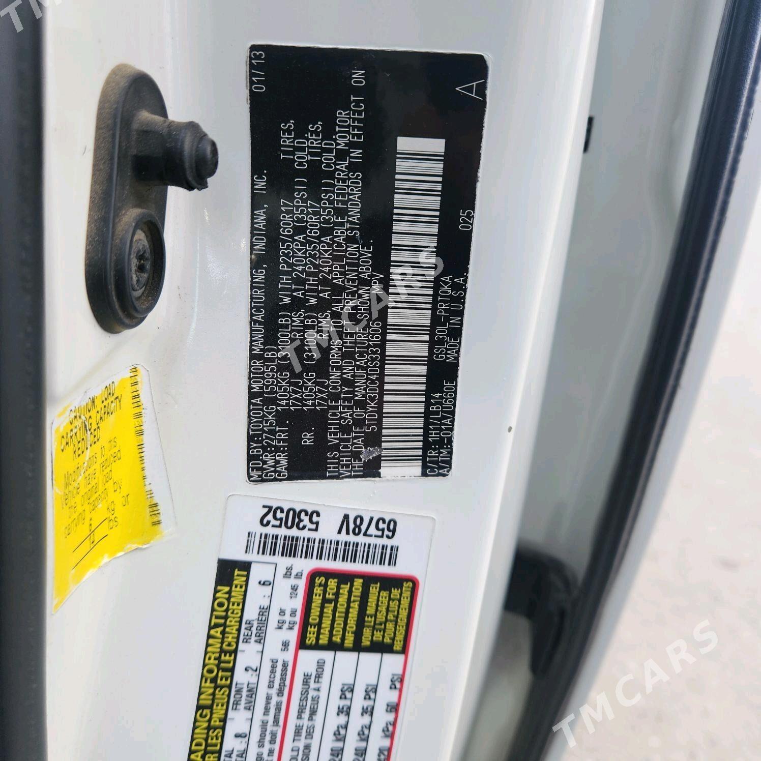 Toyota Sienna 2013 - 315 000 TMT - Ашхабад - img 4