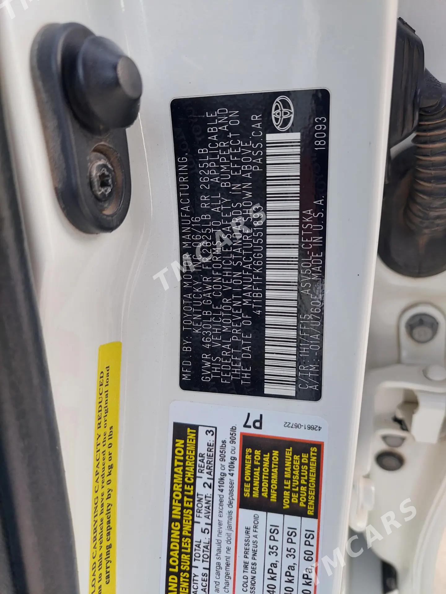 Toyota Camry 2016 - 275 000 TMT - Ашхабад - img 7