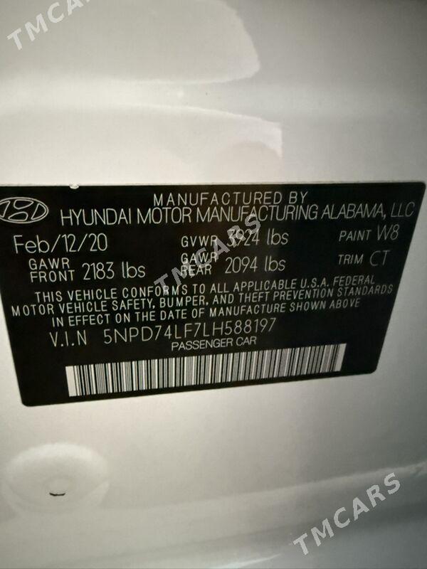 Hyundai Elantra 2020 - 215 000 TMT - Ашхабад - img 7