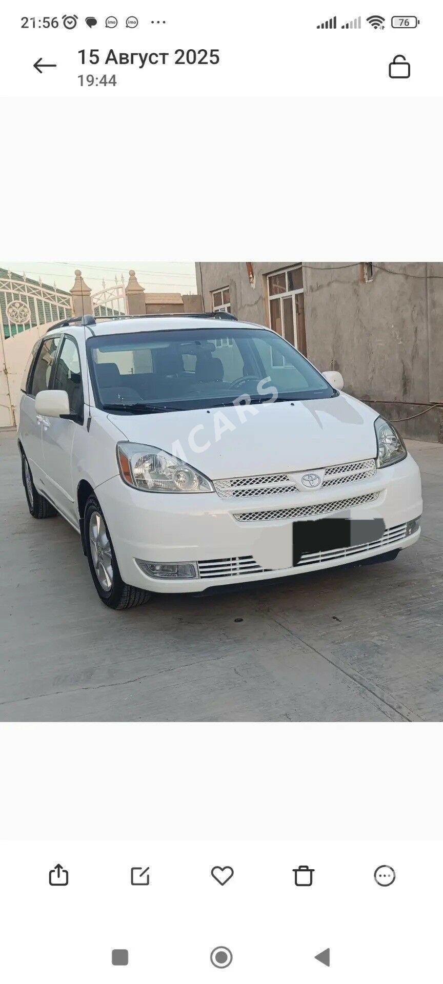 Toyota Sienna 2004 - 200 000 TMT - Aşgabat - img 7