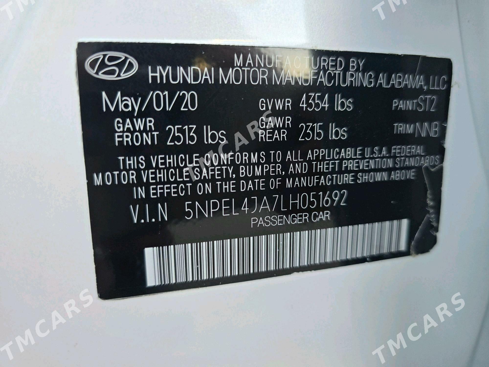 Hyundai Sonata 2020 - 265 000 TMT - Ашхабад - img 6