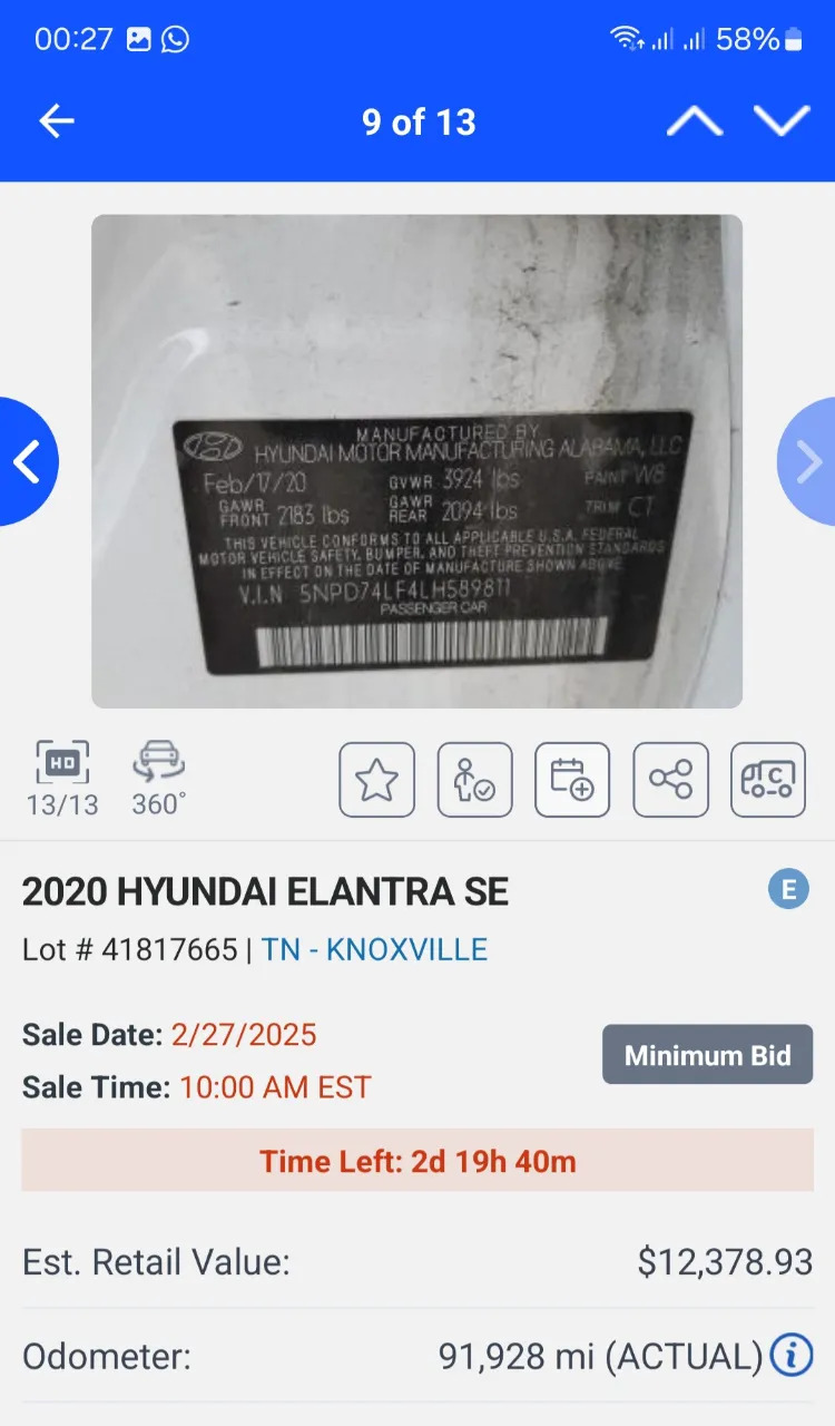 Hyundai Elantra 2020 - 240 000 TMT - Гуртли - img 5