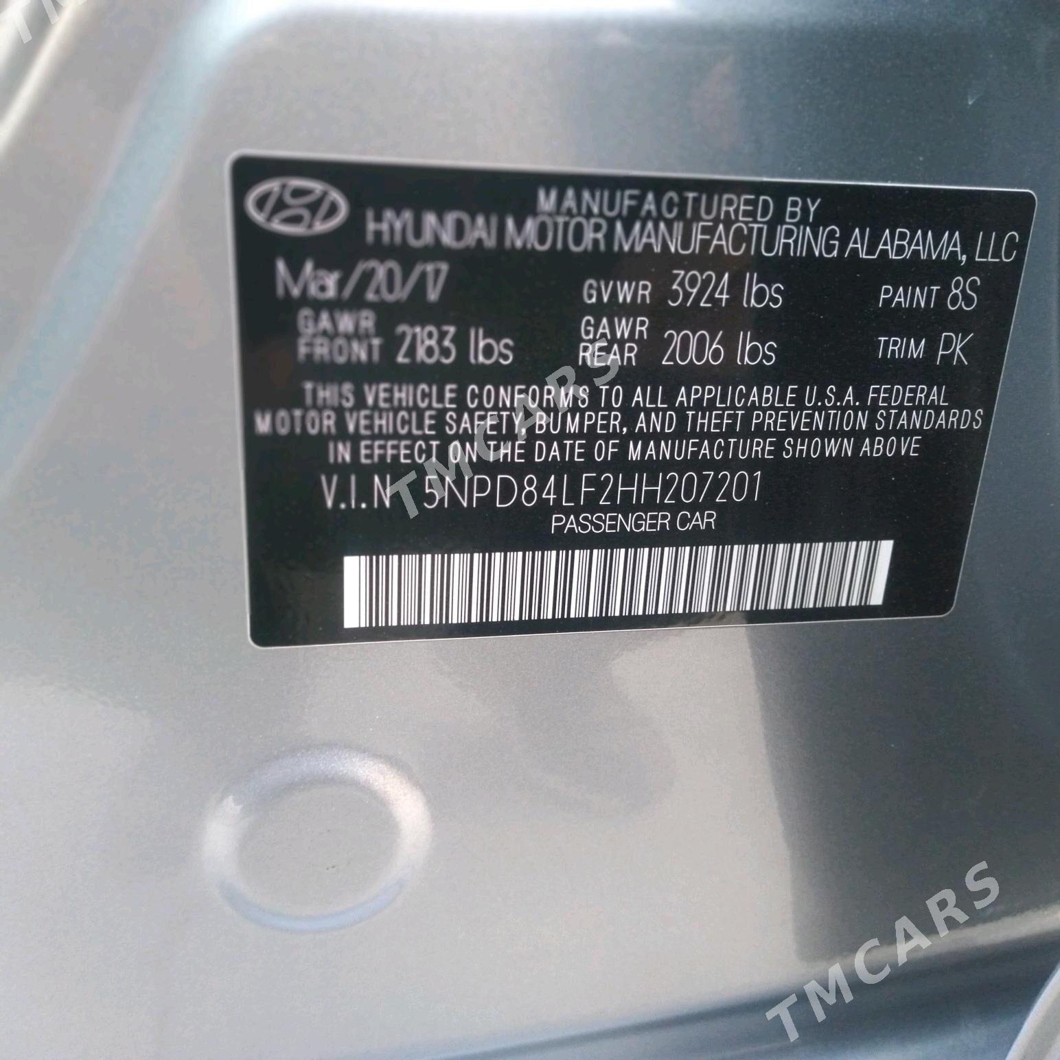 Hyundai Elantra 2017 - 190 000 TMT - Aşgabat - img 6