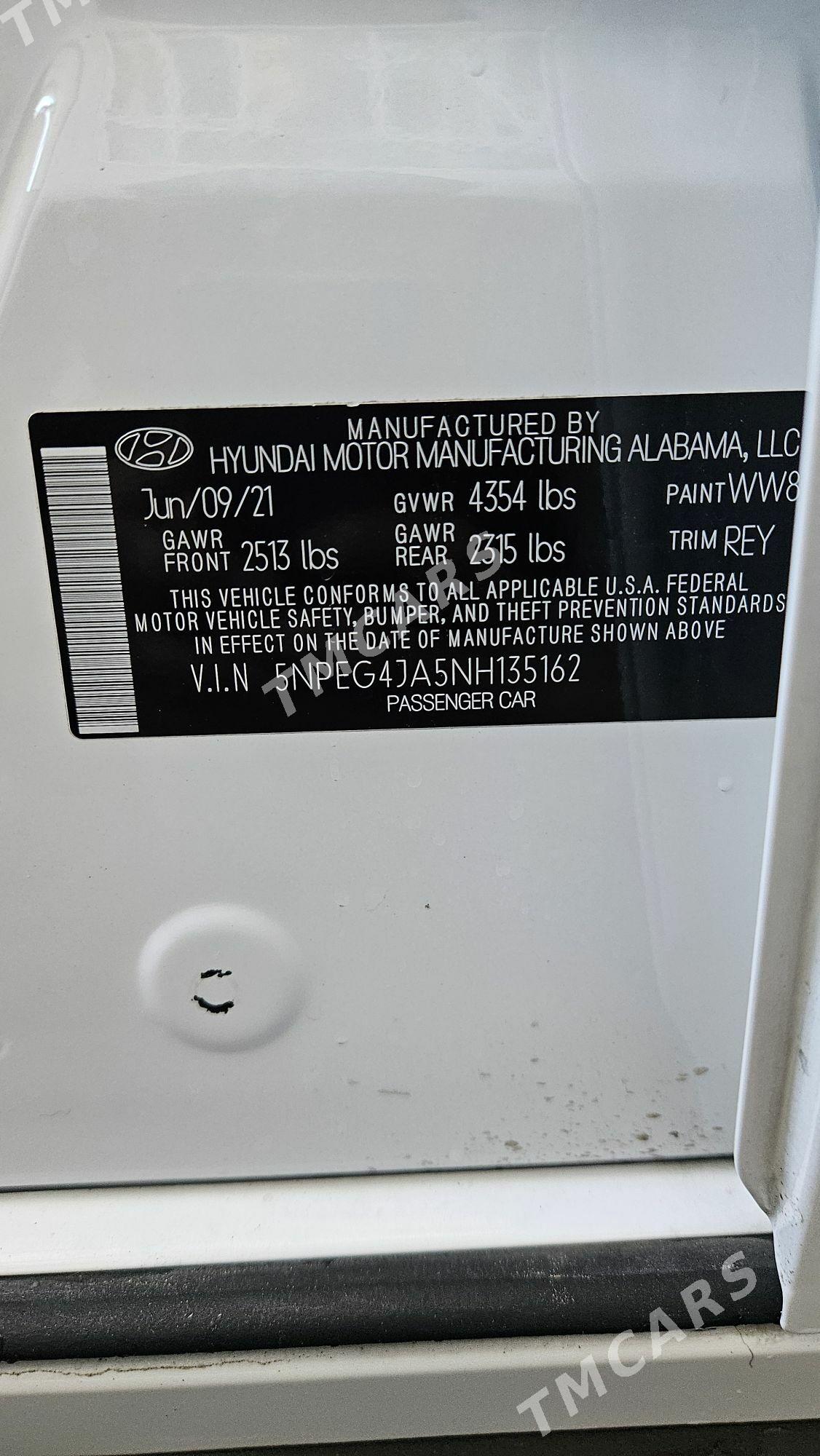 Hyundai Sonata 2022 - 275 000 TMT - Ашхабад - img 4