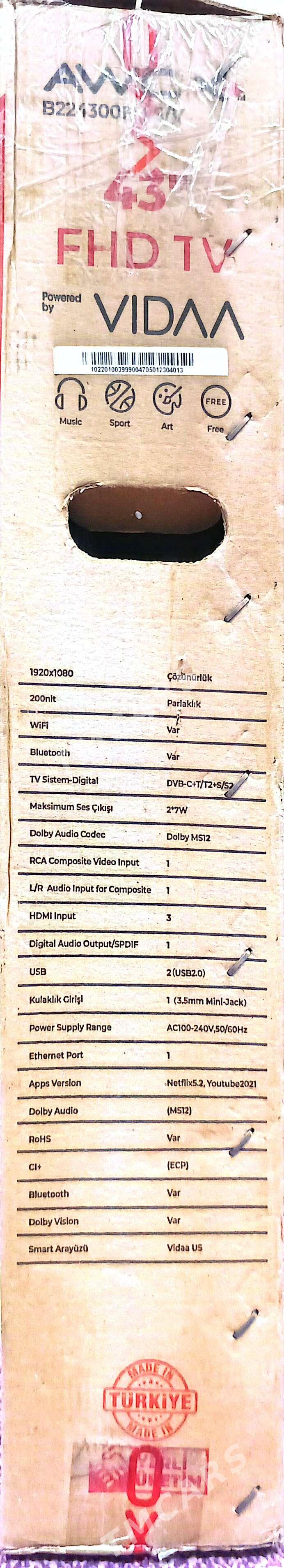 43-lik telewizor - Türkmenabat - img 2