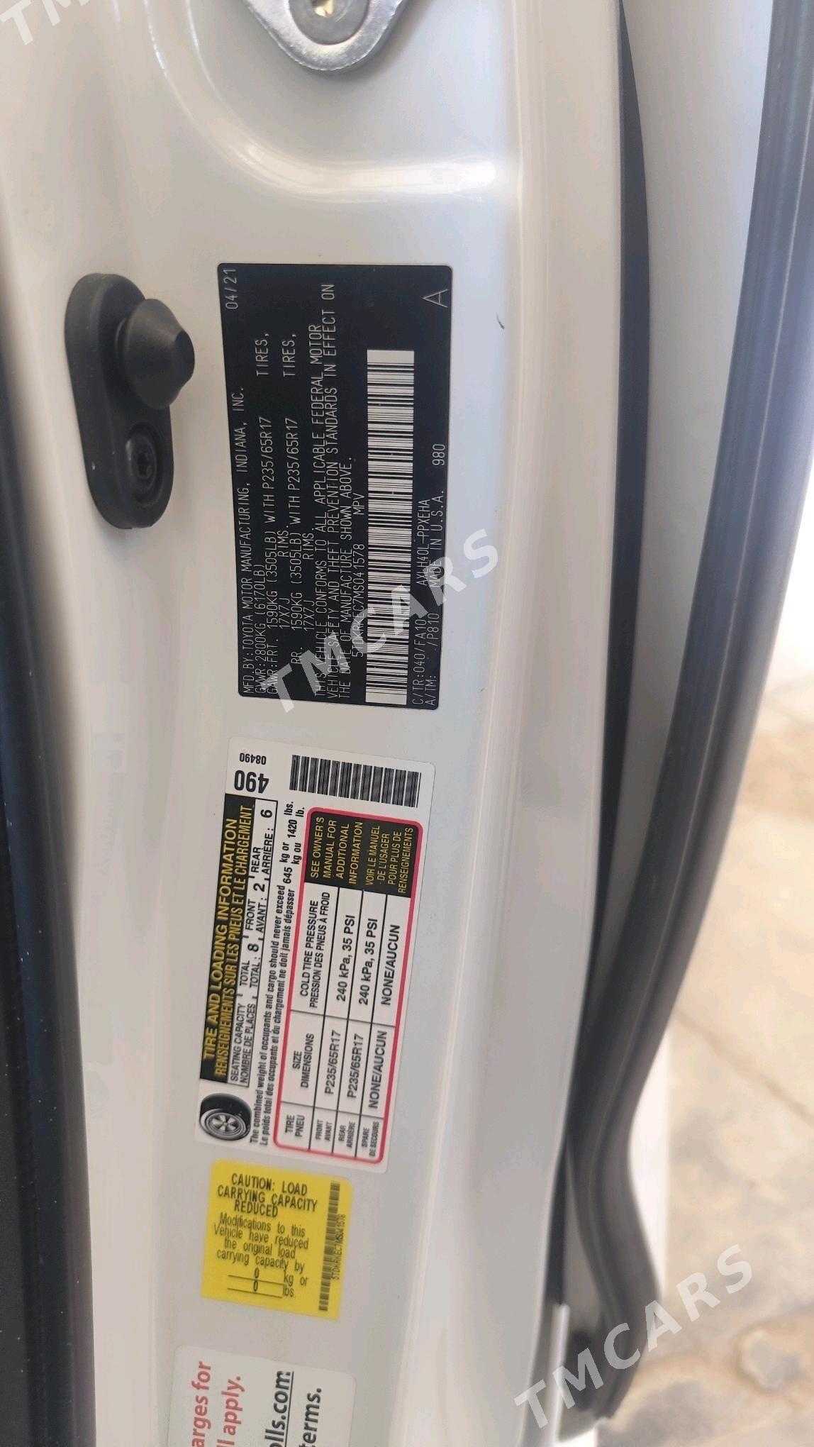 Toyota Sienna 2021 - 520 000 TMT - Mary - img 6