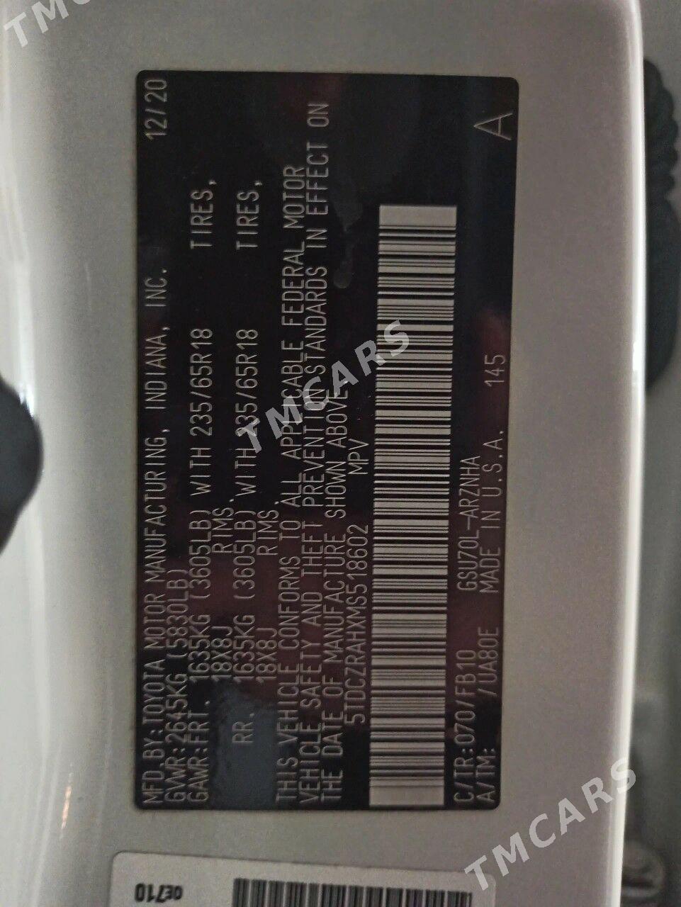 Toyota Highlander 2021 - 460 000 TMT - Parahat 4 - img 7