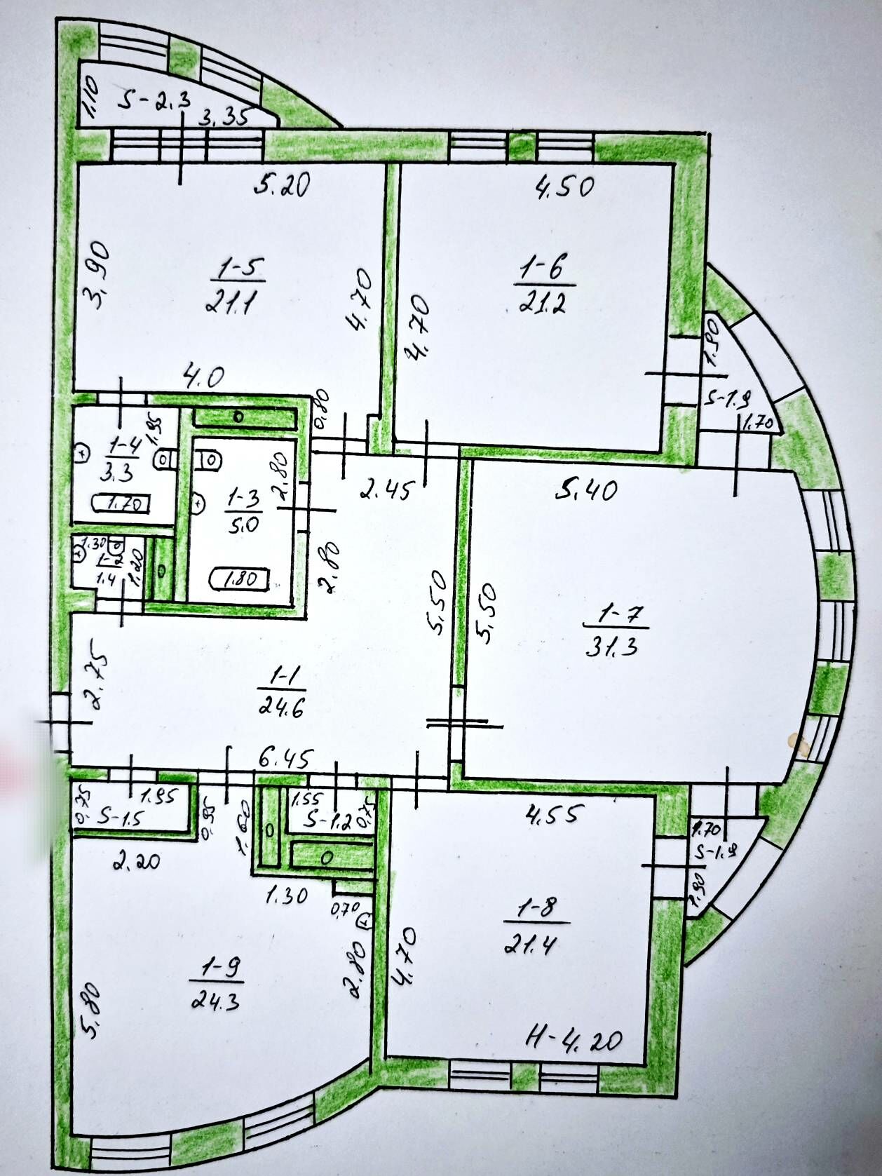 Центр, Элитка, 4комнаты, 170м² - Ким район - img 5