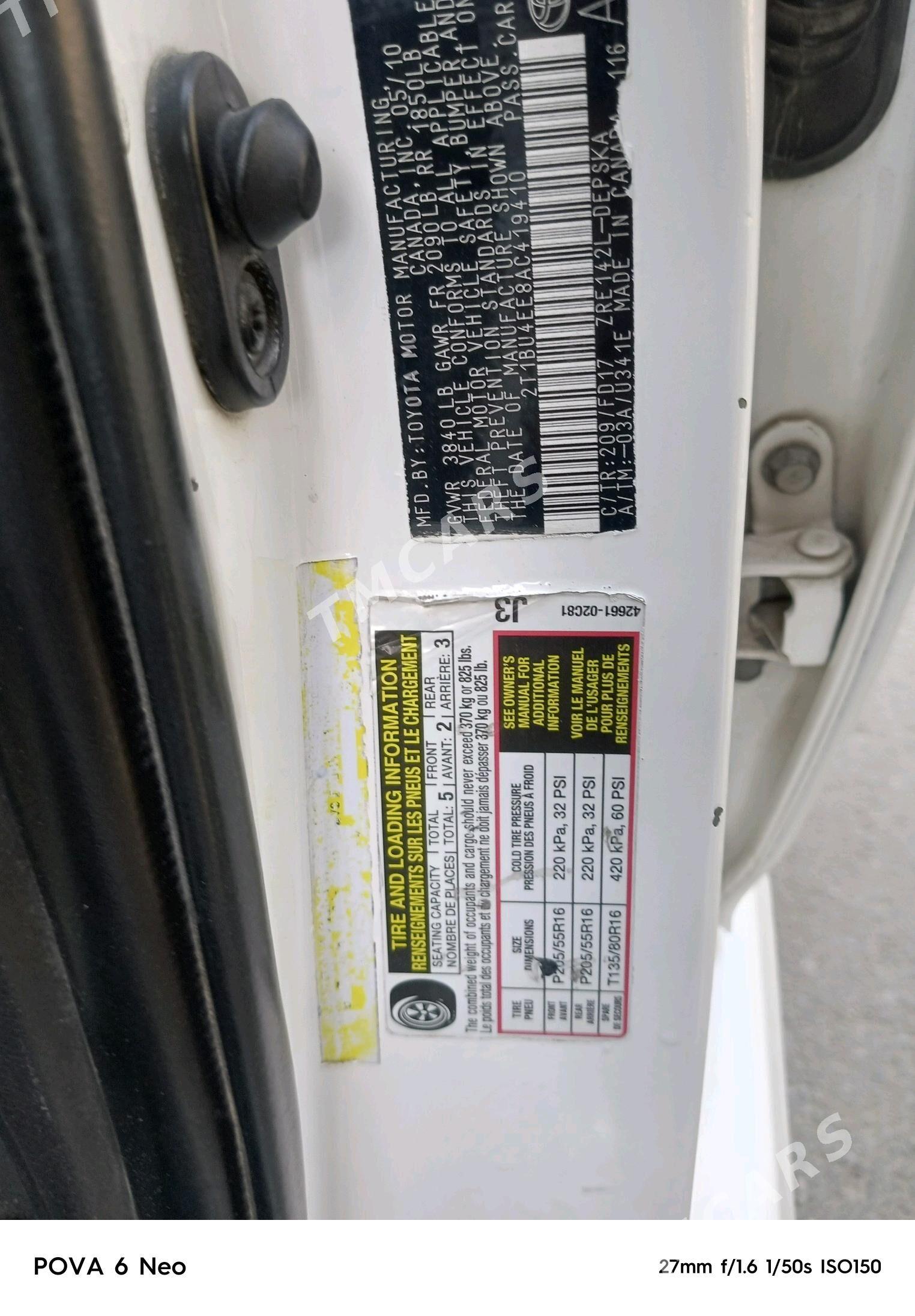 Toyota Corolla 2010 - 142 000 TMT - Aşgabat - img 3