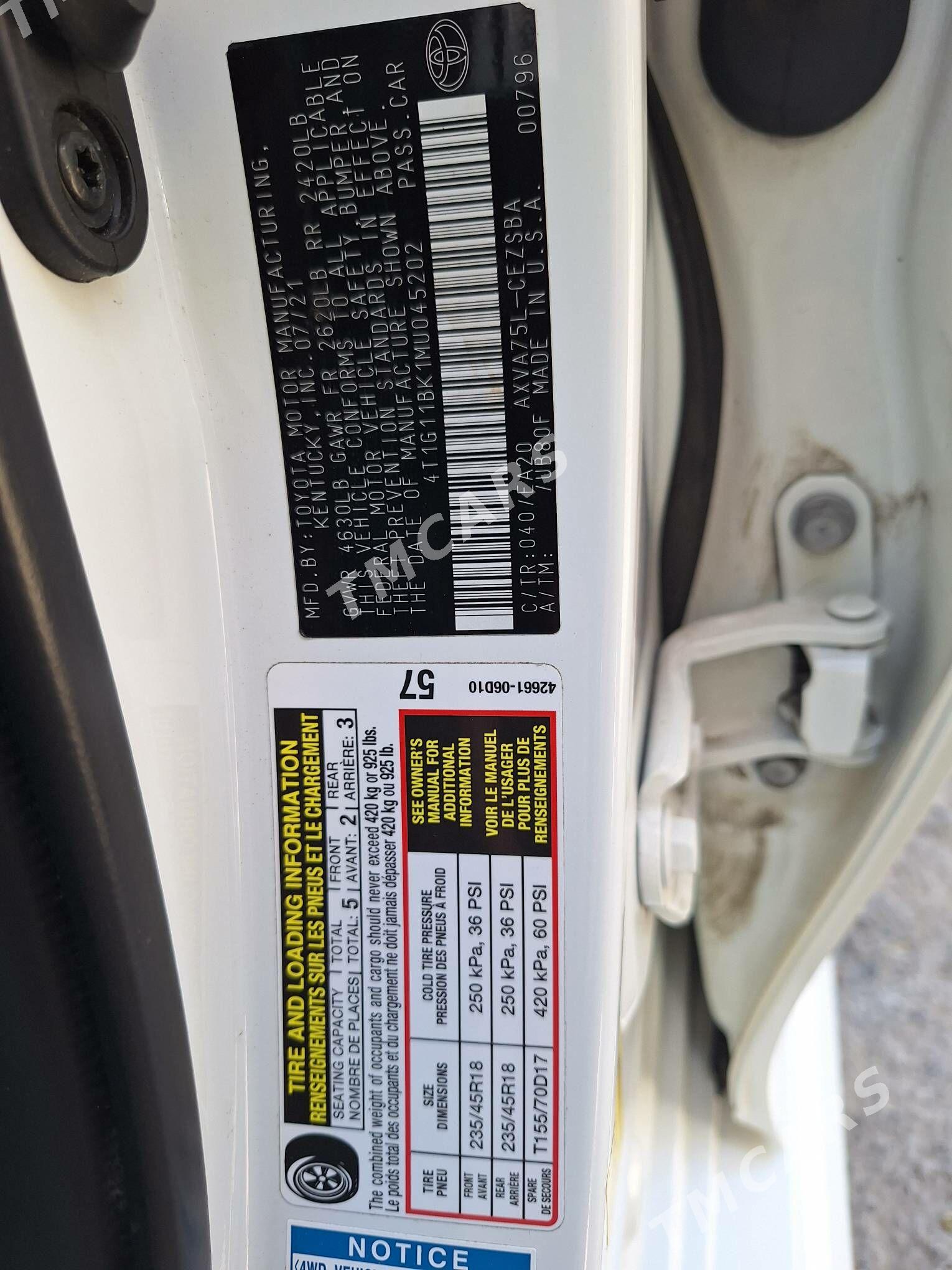 Toyota Camry 2021 - 358 000 TMT - Хитровка - img 6