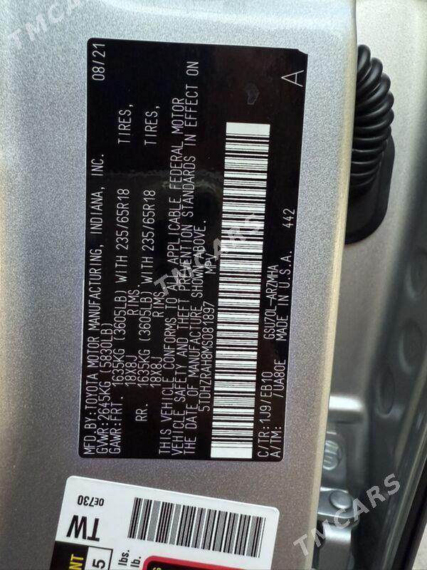 Toyota Highlander 2021 - 550 000 TMT - Мары - img 6