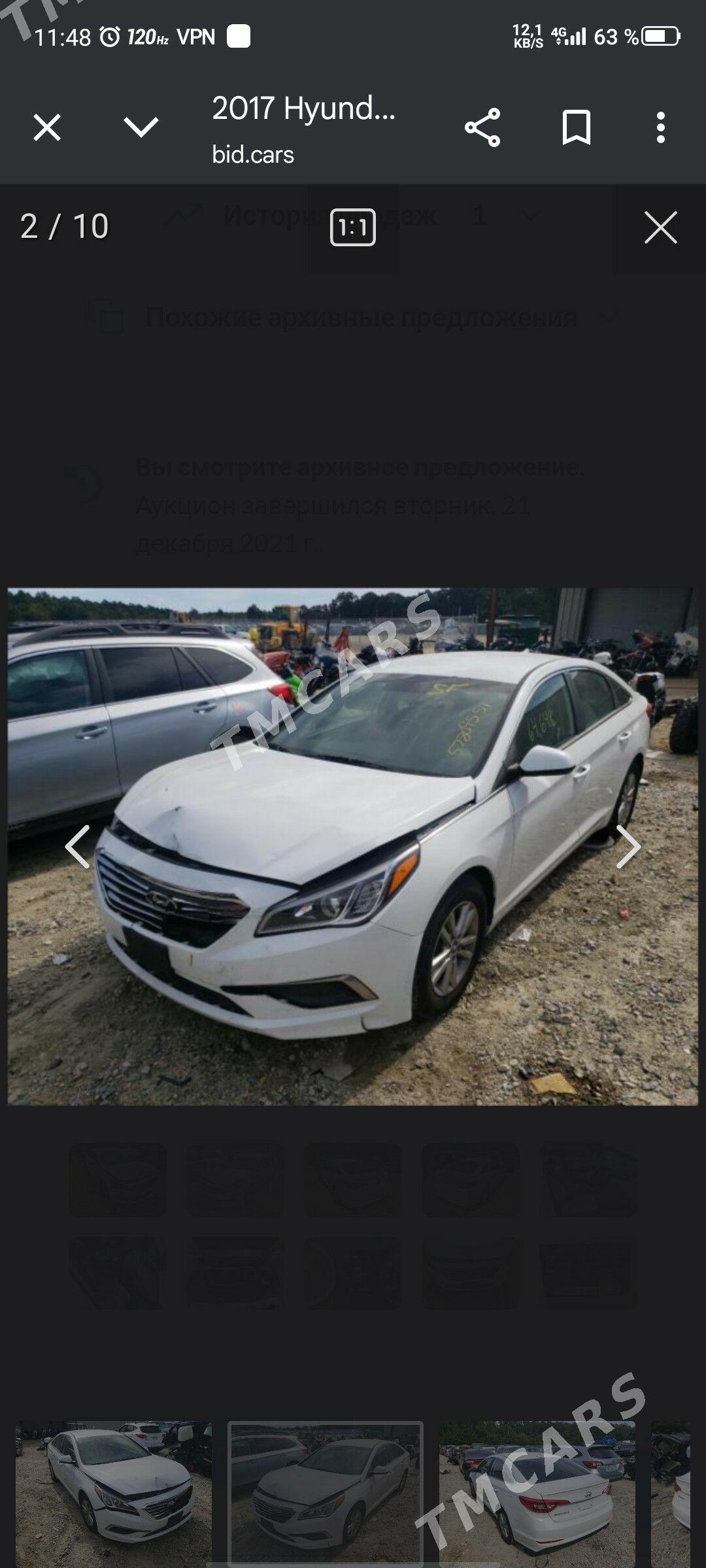 Hyundai Sonata 2017 - 179 000 TMT - Ашхабад - img 10