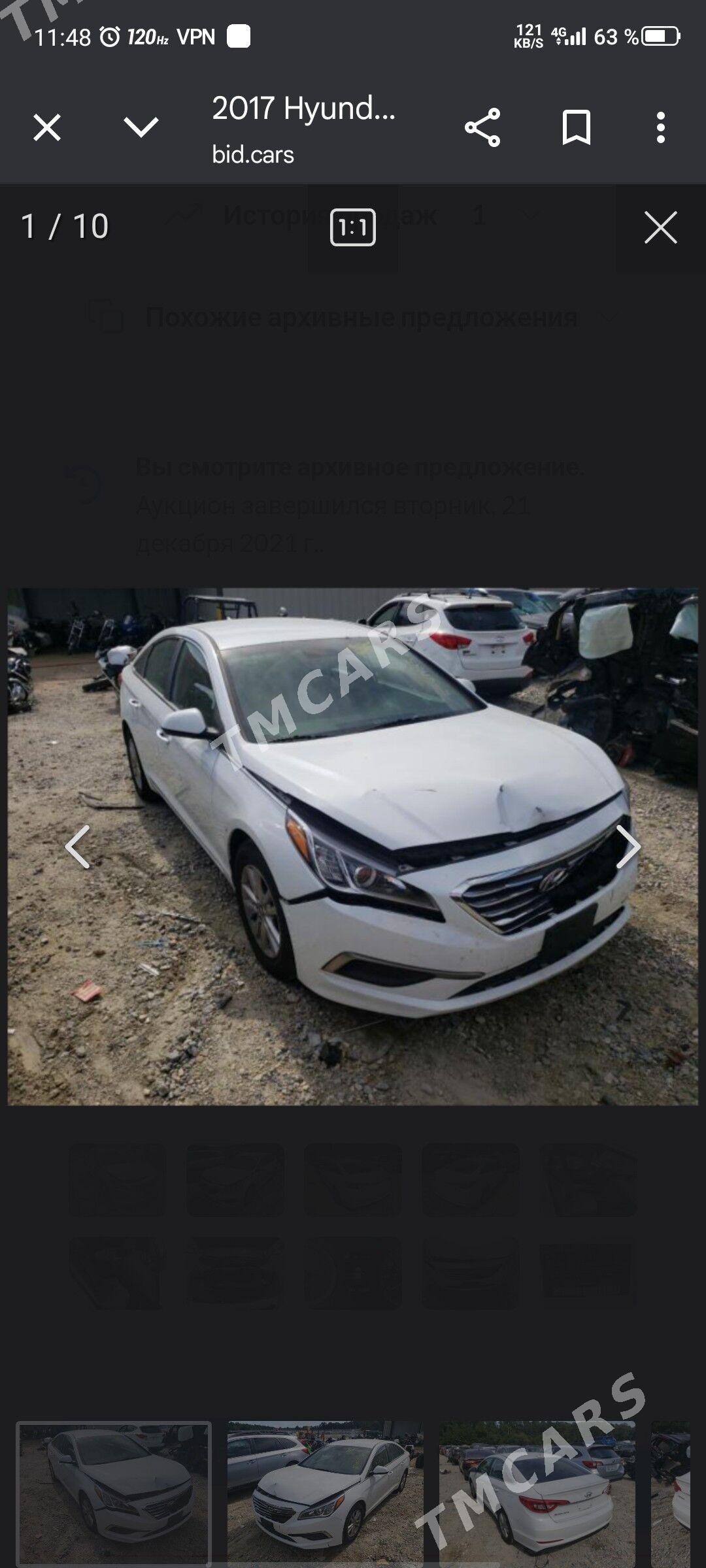 Hyundai Sonata 2017 - 179 000 TMT - Ашхабад - img 9