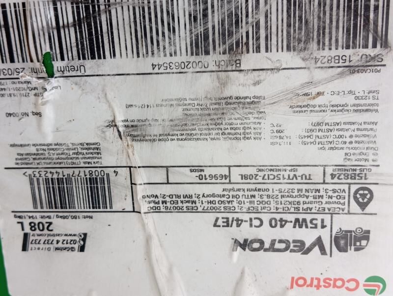 Castrol Vecton 15W-40 14 000 TMT - Aşgabat - img 3