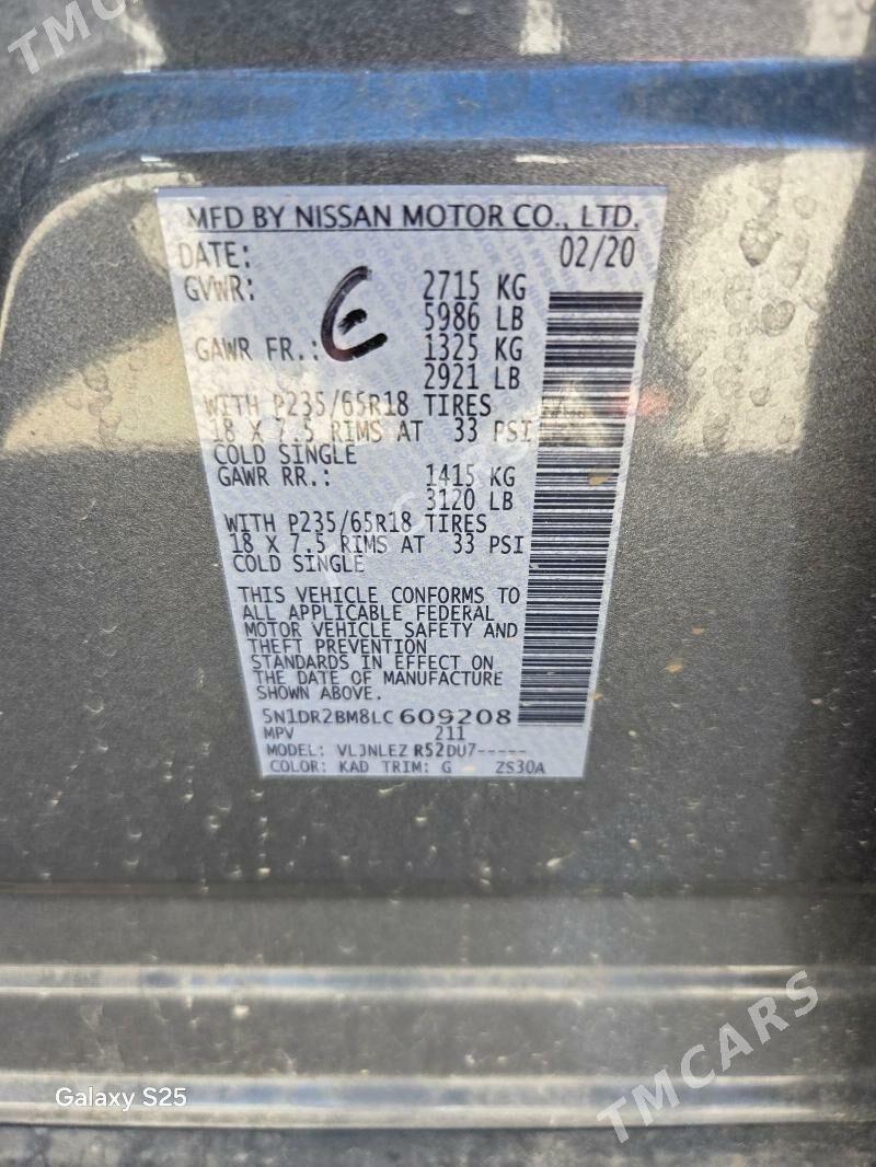 Nissan Pathfinder 2020 - 245 000 TMT - Ашхабад - img 9