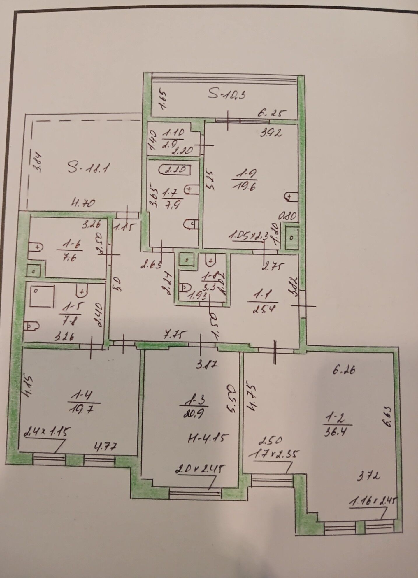 Срочно Чехова 2эт 3ком 165м² - Aşgabat - img 10