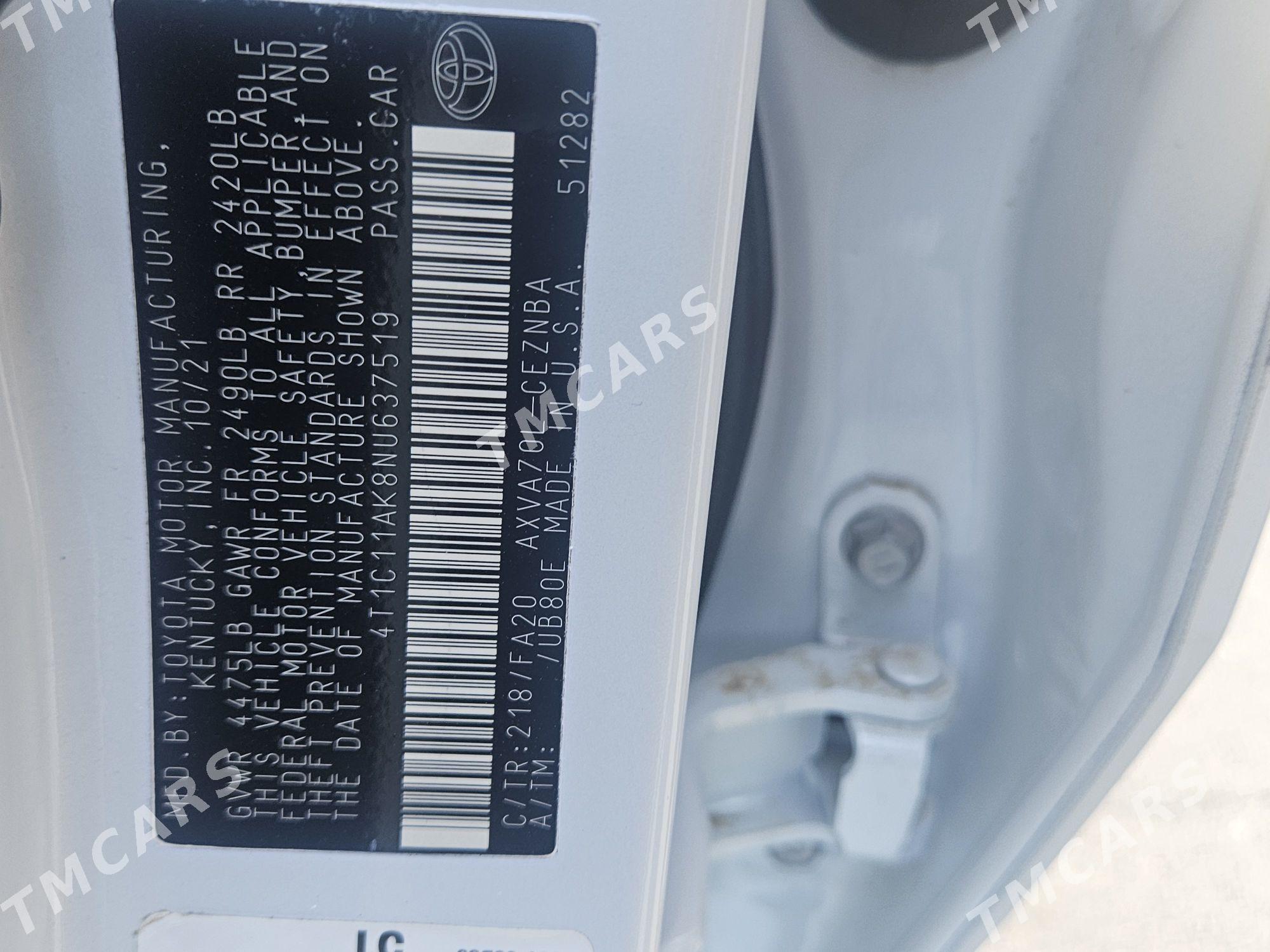 Toyota Camry 2022 - 368 000 TMT - Улица Ататурка - img 4