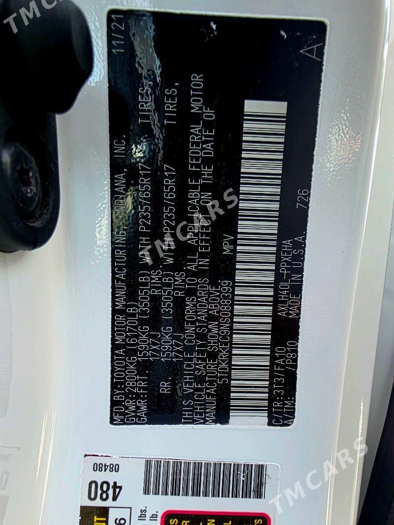 Toyota Sienna 2022 - 450 800 TMT - Туркменабат - img 2