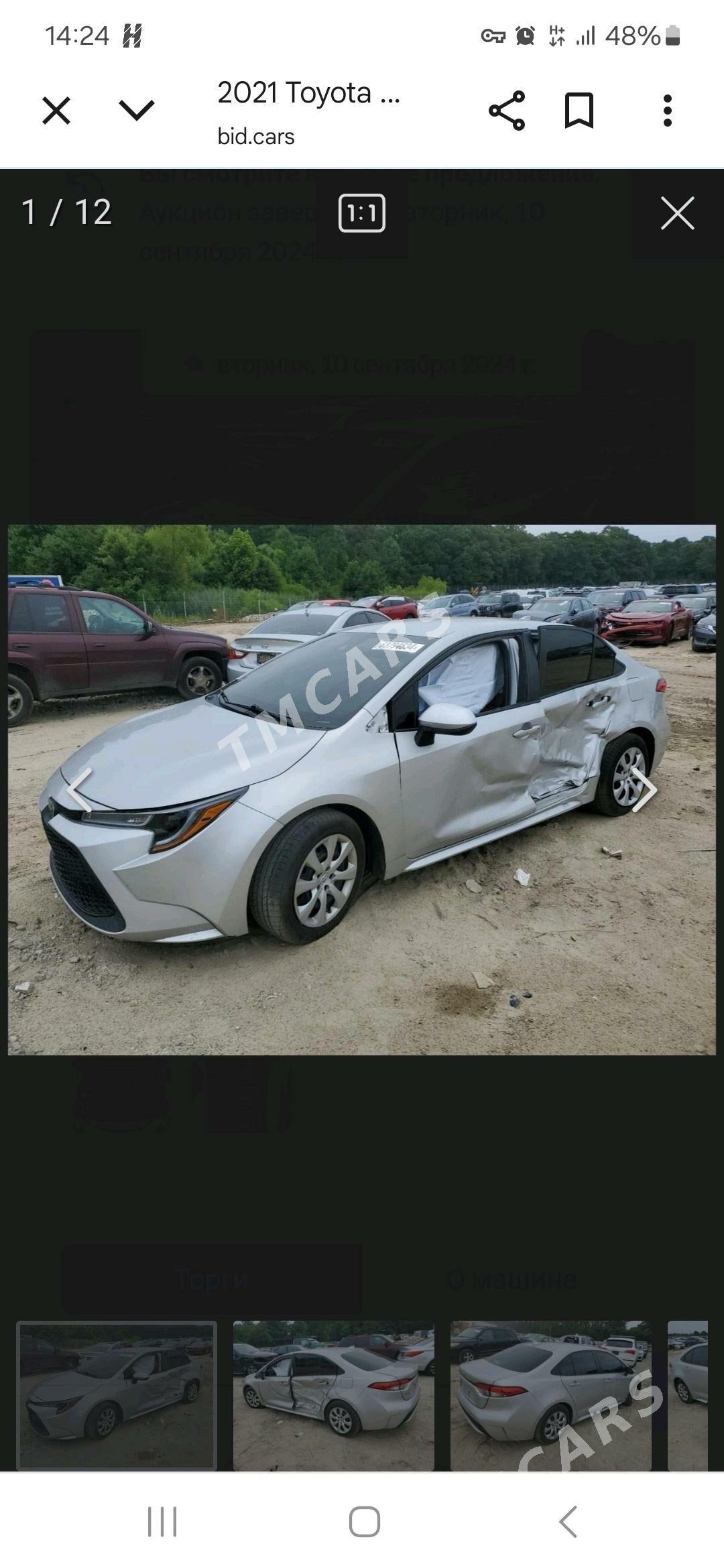 Toyota Corolla 2021 - 228 000 TMT - Бузмеин - img 4