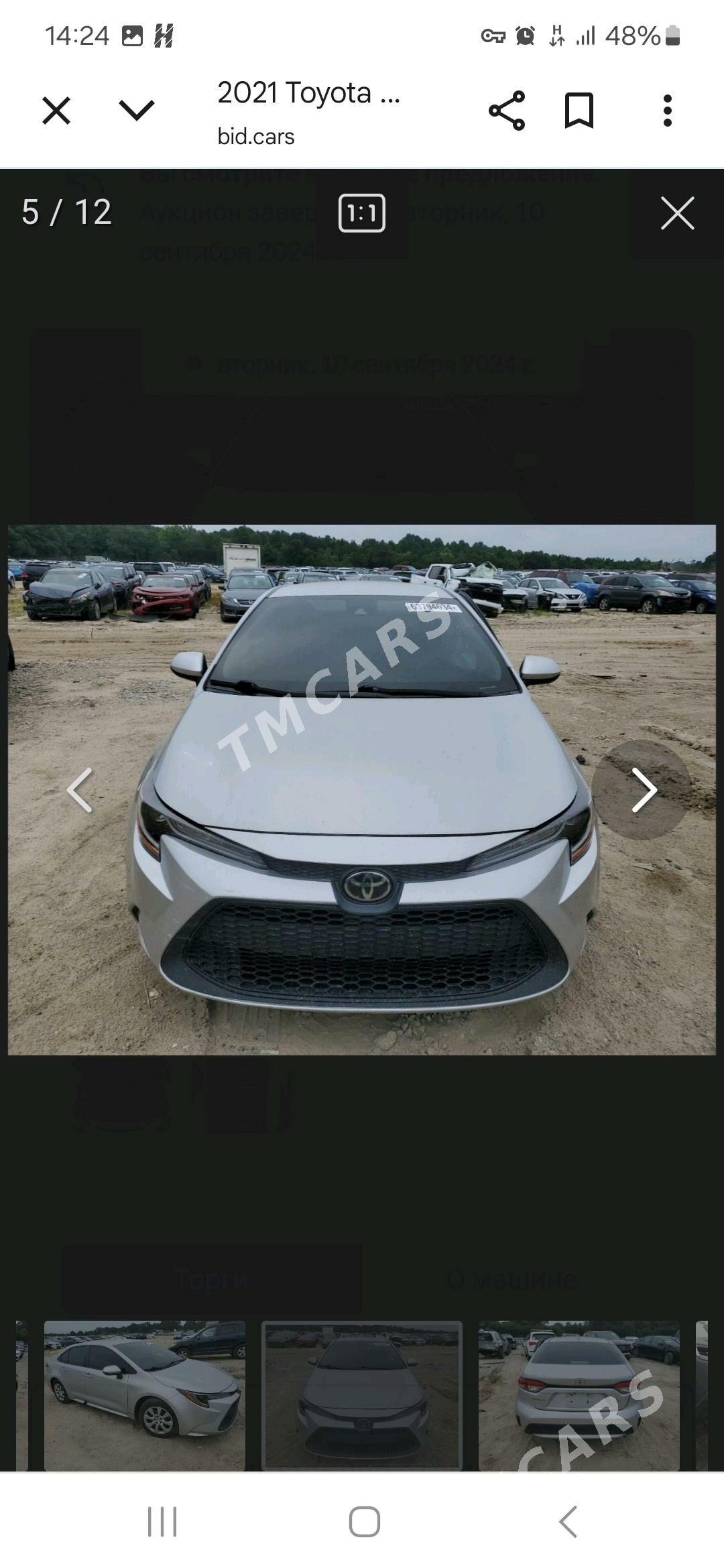 Toyota Corolla 2021 - 228 000 TMT - Бузмеин - img 9