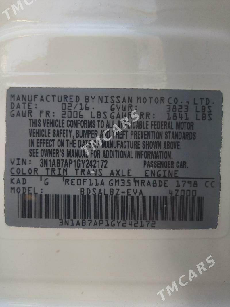 Nissan Sentra 2016 - 134 000 TMT - Ашхабад - img 8
