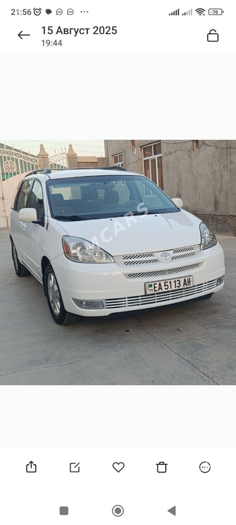 Toyota Sienna 2004 - 205 000 TMT - Ашхабад - img 6