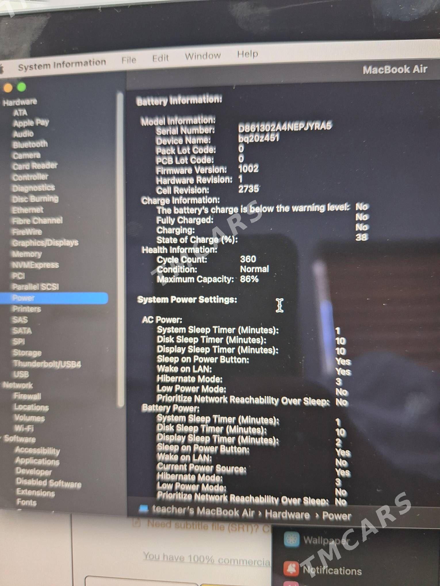 Macbook M1 Air 8/512 - Ашхабад - img 3