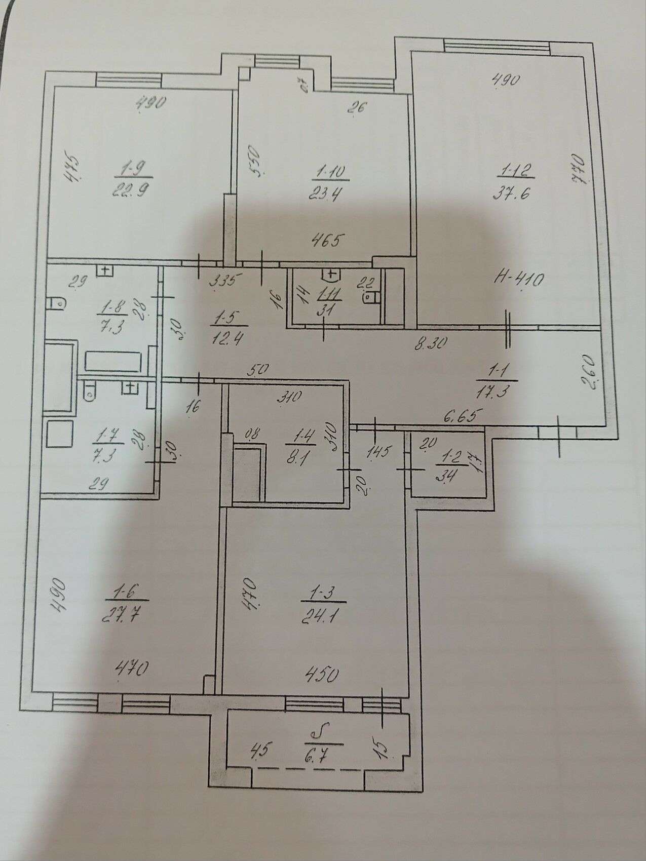 Чехова 6этаж 4ком 205м² - Aşgabat - img 3