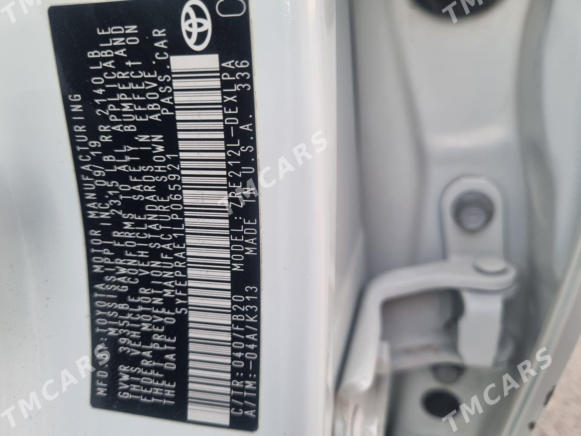 Toyota Corolla 2020 - 220 000 TMT - Aşgabat - img 3