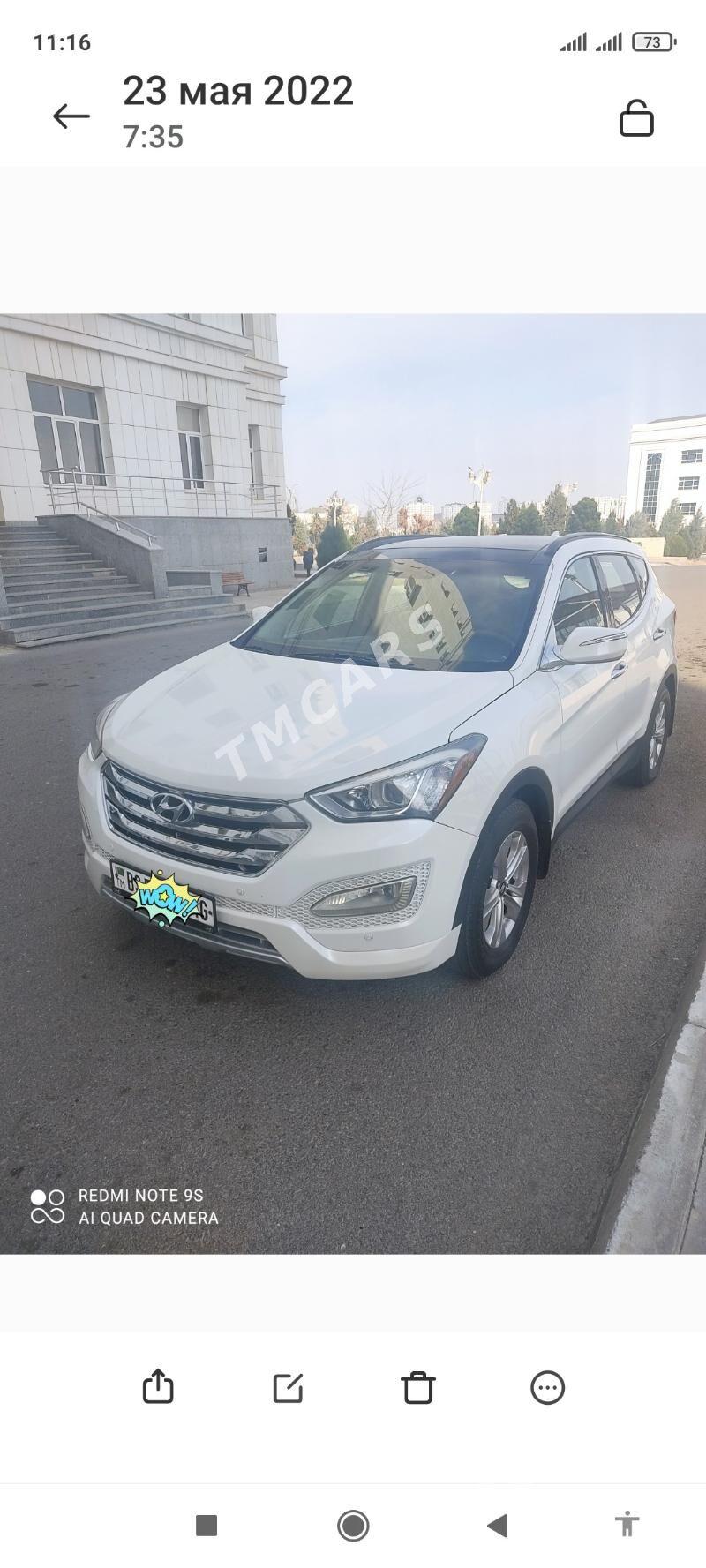 Hyundai Santa Fe 2016 - 235 000 TMT - ул. Московская (10 йыл абаданчылык ш.) - img 2