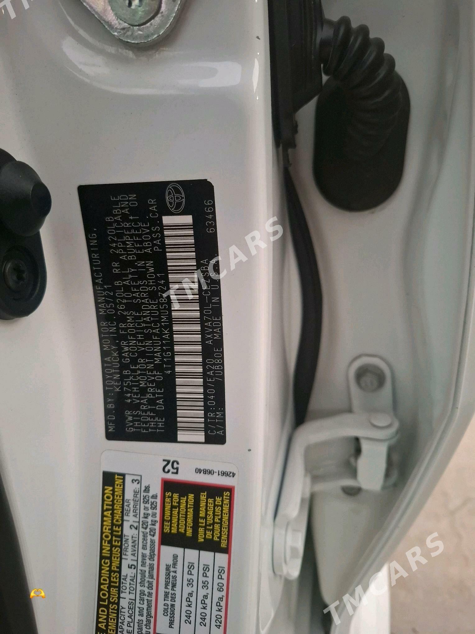 Toyota Camry 2021 - 360 000 TMT - Mary - img 7